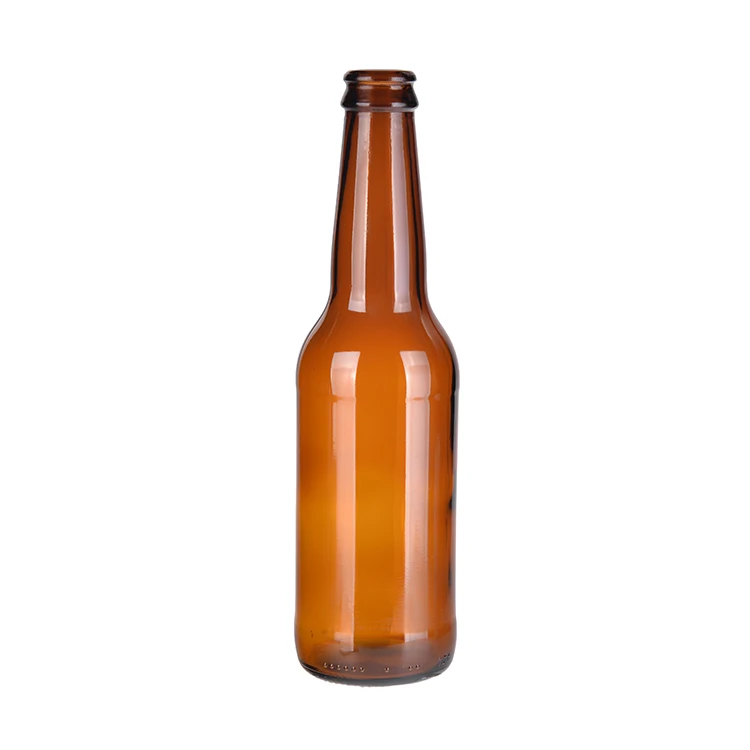 factory Empty Amber Beer Bottles 330ml 500ml High quality factory manufactured amber glass beer bottle With Crown Cap