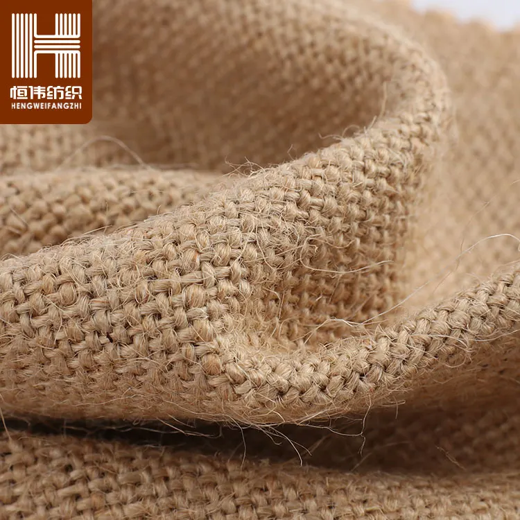 Eco-Certification Natural Plain Jute Fabric Roll in India