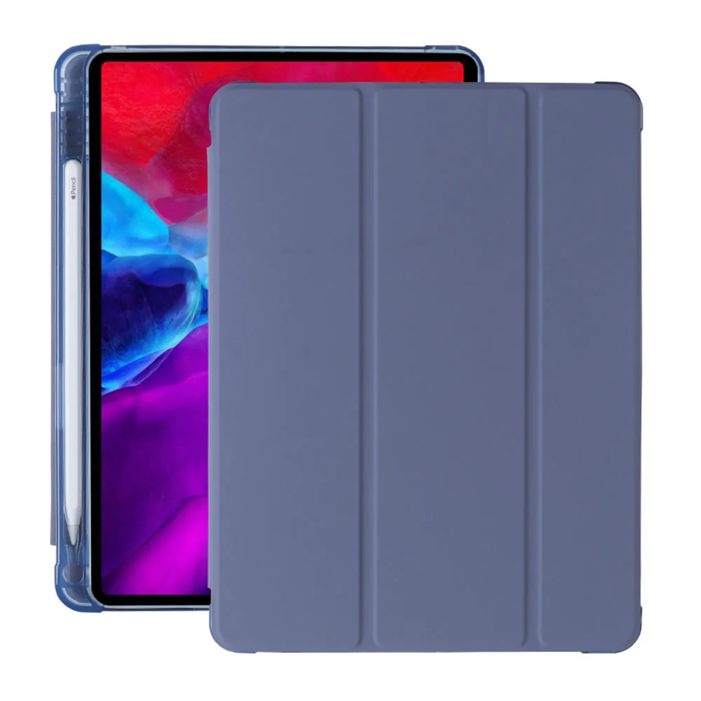 Trifold TPU Leather Case For iPad 2020 Case 10.2 Smart Tablet Cover for iPad Case 11 7th 8th Generation 2021 with pencil holder