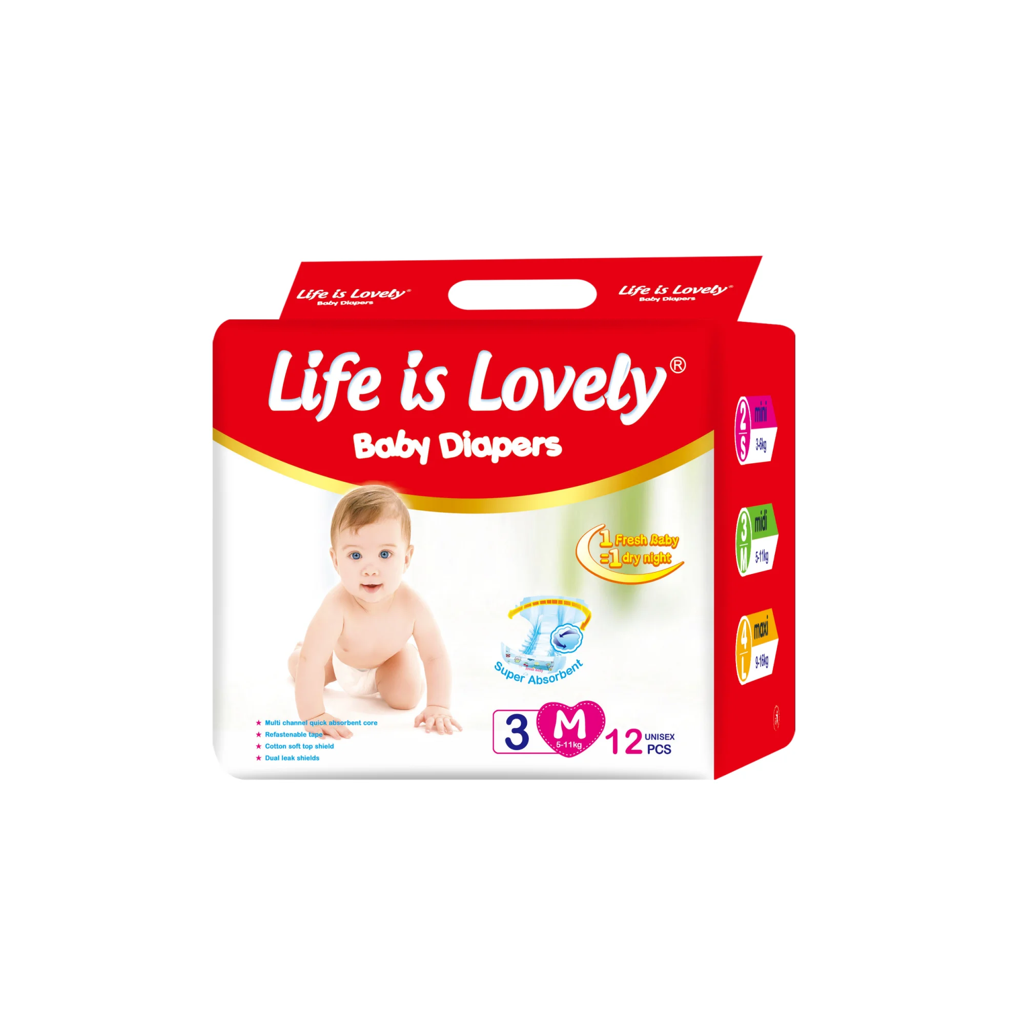 Wholesale Price Baby Diapers High Absorbency Disposable Baby Training Pants Pampering From China