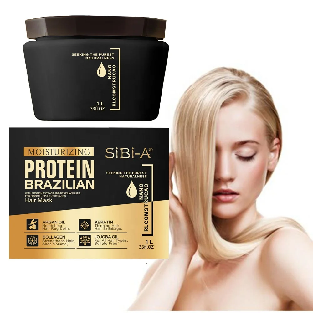 Professional Gold Hair Keratin Collagen  Nourishing Damage Repaired Hair Repair Mask