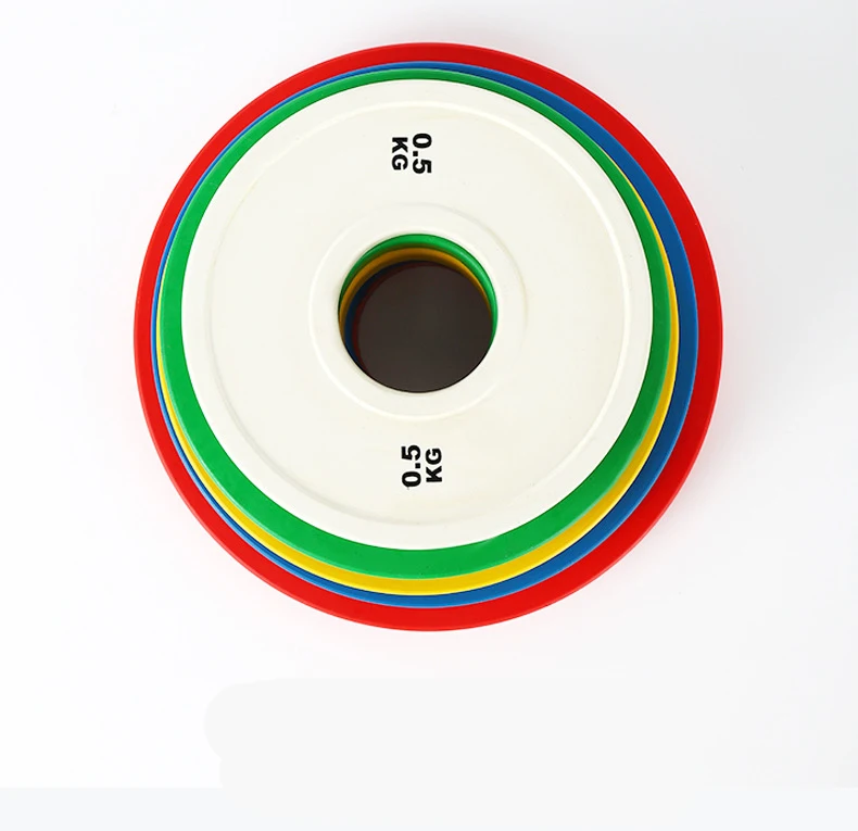 Gym Fitness Rubber Fractional Change Weight Plates With Steel Hub both kg lb available