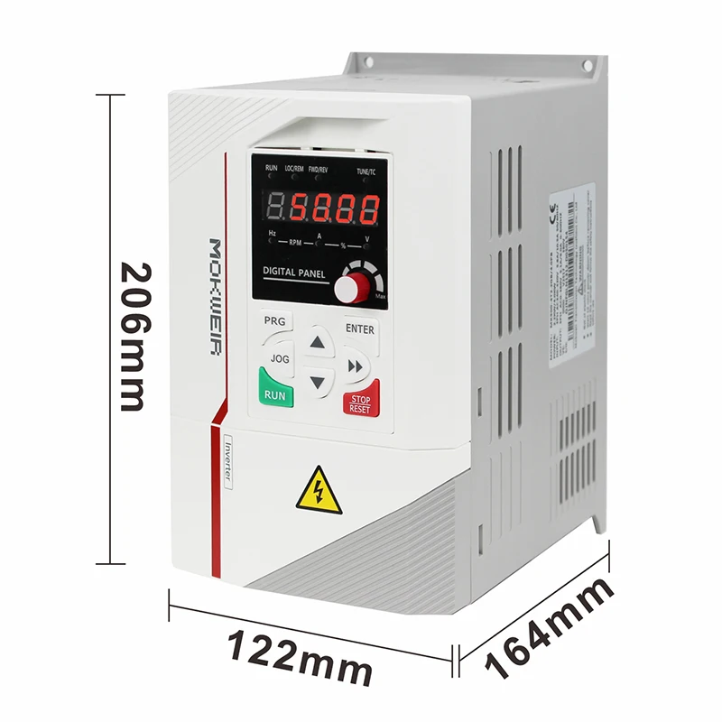 220V VFD Drive 0.75kw 1.5kw 2.2kw 1HP 2HP 3HP 3 Three Phase Variable Speed Drive Frequency Inverter Converter VFD for Water Pump