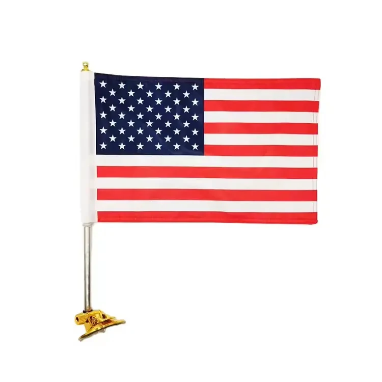 Flagpole Air Suction Mount Custom Outdoor Suction Cup Holder Decoration Countries National American Car Flag