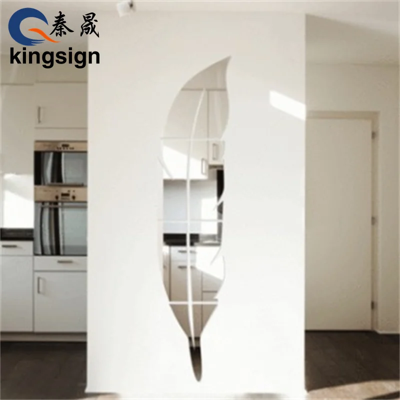 KINGSIGN hot selling gold and silver mirror acrylic sheet customized design laser cut mirror acrylic boards