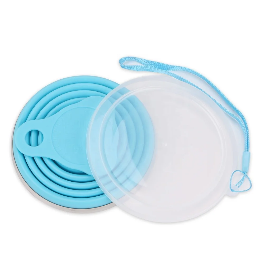 Manufacture Hot Products Portable Reusable 270ml traveling water cup climbing sports folding Collapsible Silicone Cup