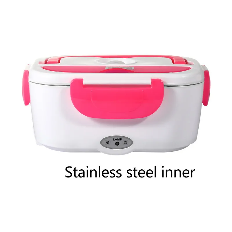 Two-in-one Electric Heated Electric Lunch Box Food Heated Plastic Stainless Steel for Car and Office Home Portable Hot Lunch Box