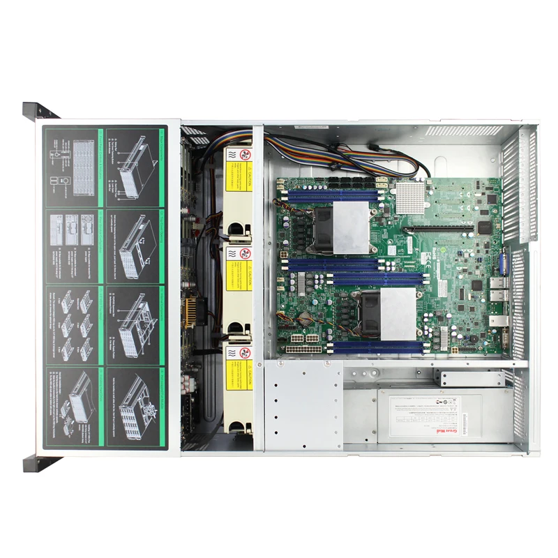 Custom High Performance Storage Server Case 4u 24bays Hot Swap Server Chassis With 6bg/S Expansion Backplane