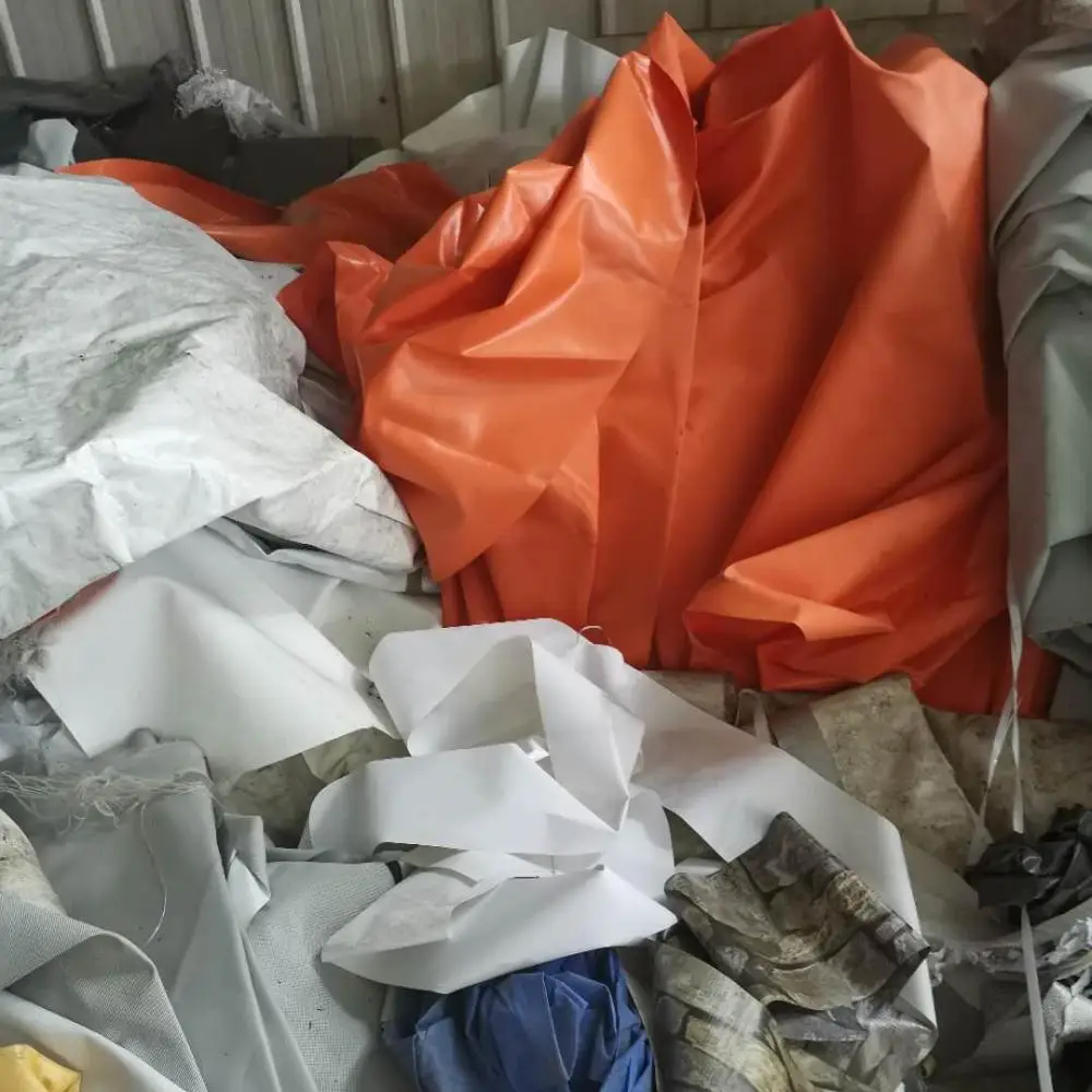 China Hot Selling PVC Tarpaulin Cut Pieces Stock Lot