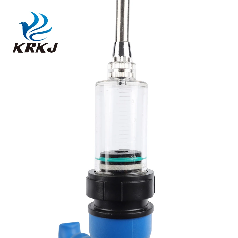 CETTIA KD113 10ml Veterinary Injection Syringe Plastic Steel Animals Automatic Drencher for
