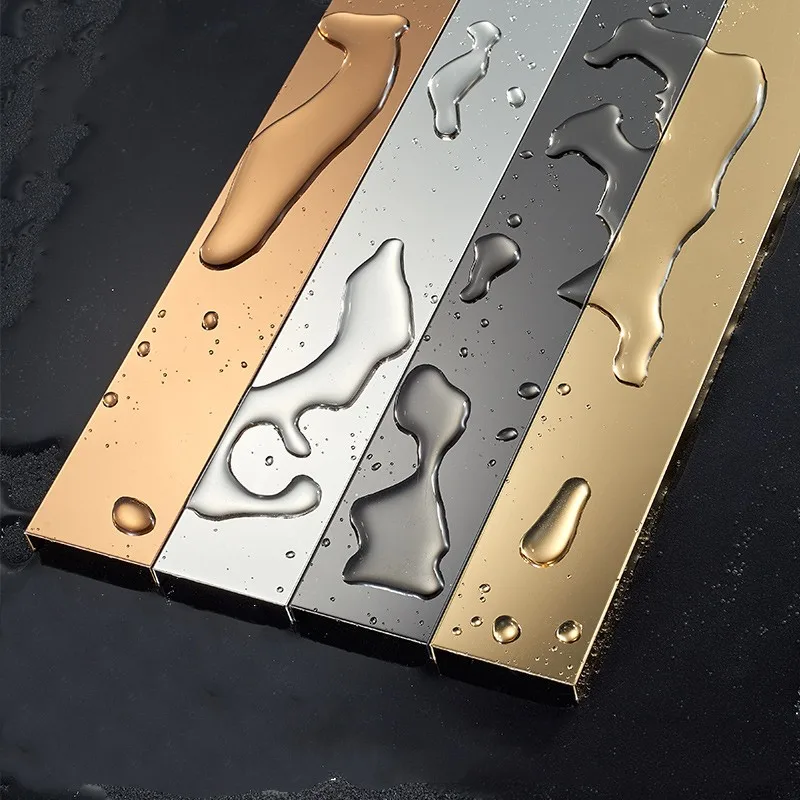 Stainless Steel Transition Tile Trim Profile Design Balcony Bathroom Tile Trim