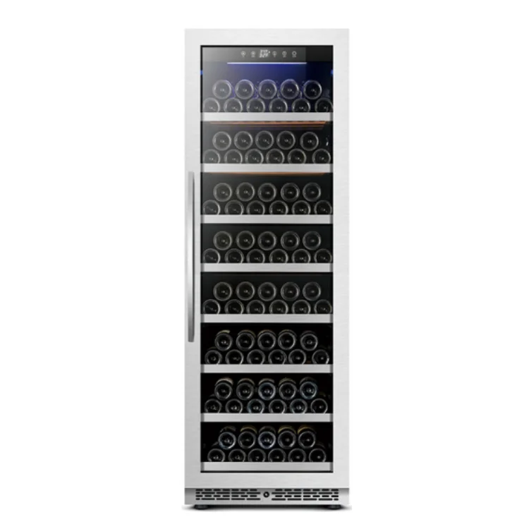 2024 Selling  166 bottles compressor cooling Free standing  wine refrigerator