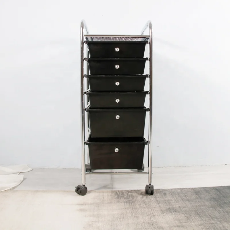 GMJ  Wholesale  Manufacturer Home Trolley Cabinet 15 Tier Plastic Storage Drawer Cart