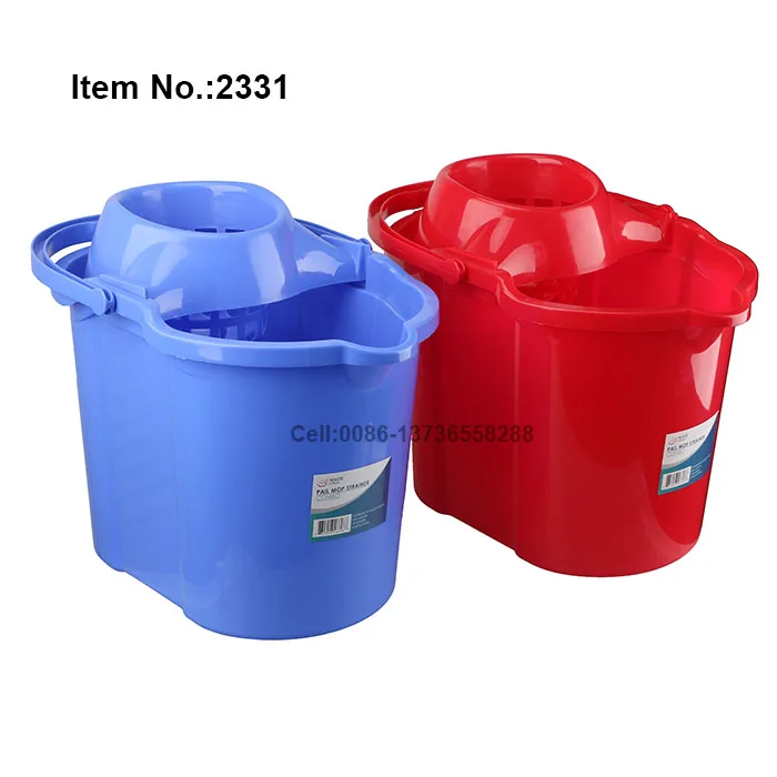 HQ2331 bottom with wheels beige mop bucket with PP handle 15 liters