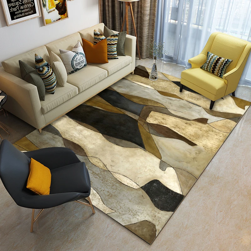 Nordic style 3D printed large carpet exquisite workmanship good quality living room floor carpet