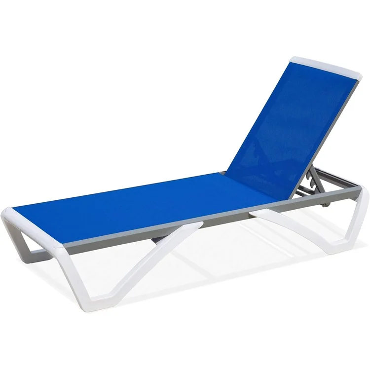 Yoho Modern Design Outdoor Furniture Plastic Sun Lounger Pool Beach Chair Customized Logo Cheap Plastic Lounges from China