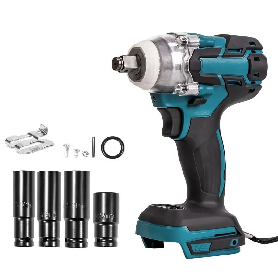
High Quality 18V Electric Cordless Impact Wrench Brushless 