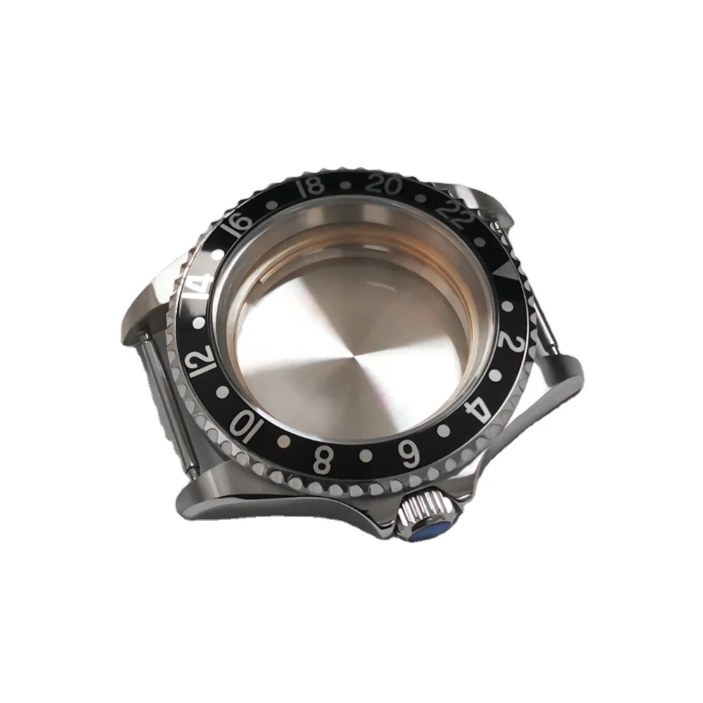 Piggy mouth guard stainless steel case  40MM Sapphire glass mirror  Suitable for mounting NH35/36/4R36/7S movement