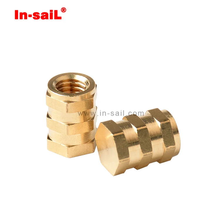 Глухие шестиугольные резьбовые вставки для накладки закрытая шестиугольная втулка M6 резьба