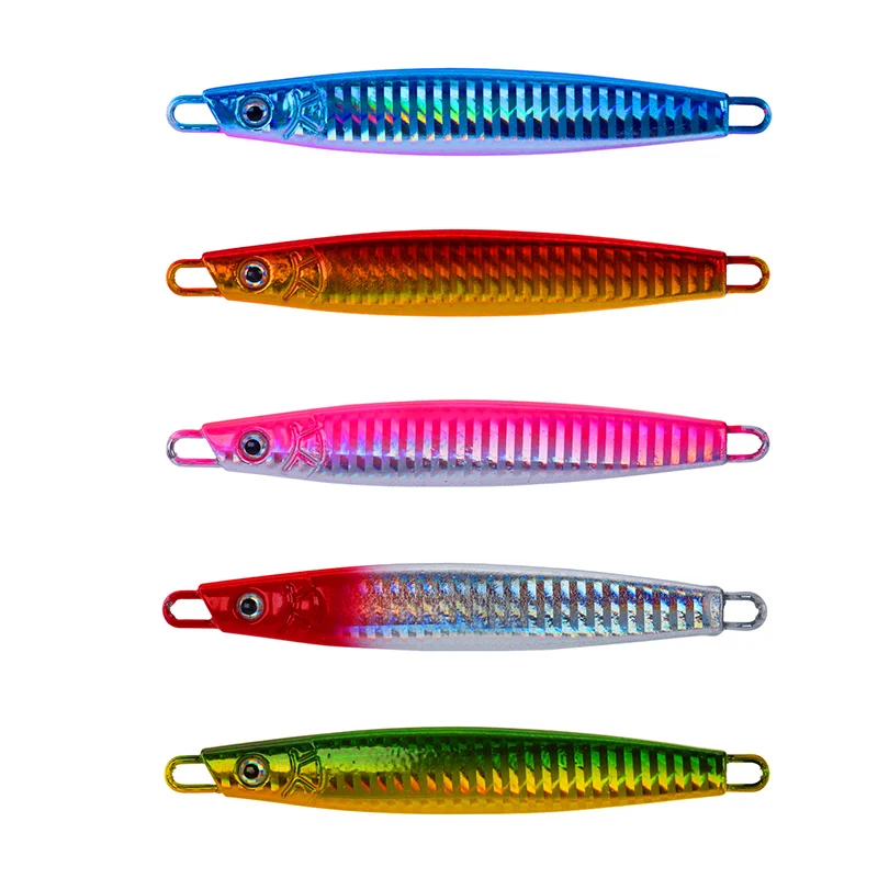 Leurre De Peche Jigging Lure Metal Casting Hard Bait Slow Pitch Jig Lure Vertical Fast Sinking Luminous Fishing Lure
