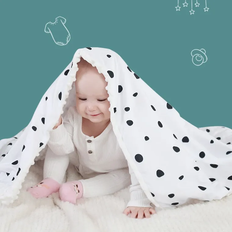 New baby blanket 3D touch milk silk soft skin-friendly breathable double-layer siesta baby air-conditioning blanket