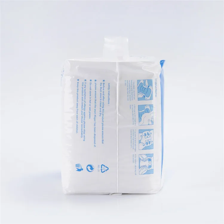 Low Price Disposable Magic Tape Elastic Waist Band Adult Diapers Manufacturer 10 pcs