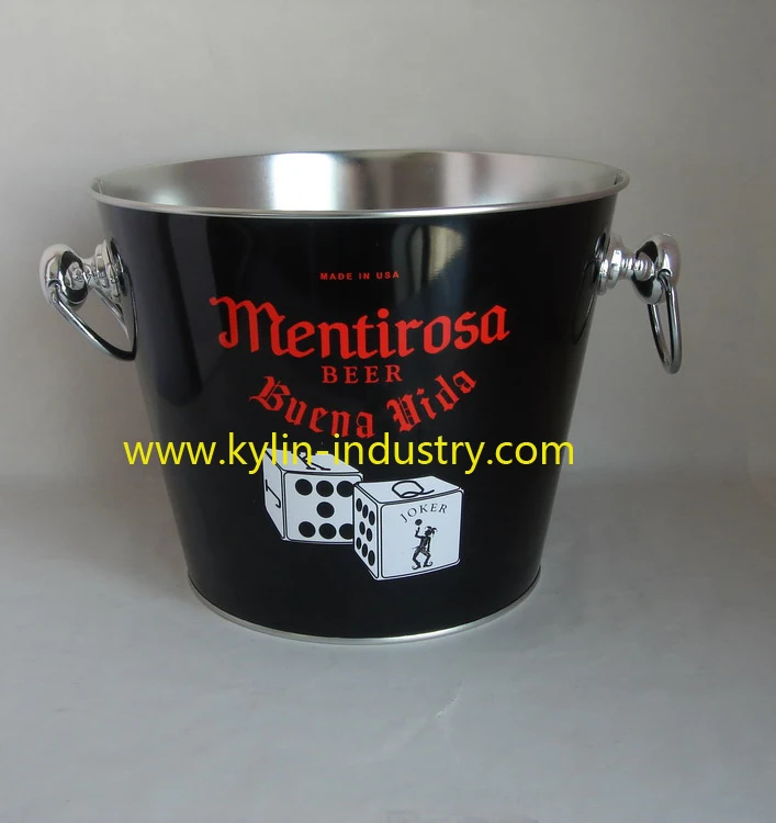 Export products cheap custom practical tin bucket with ring handle