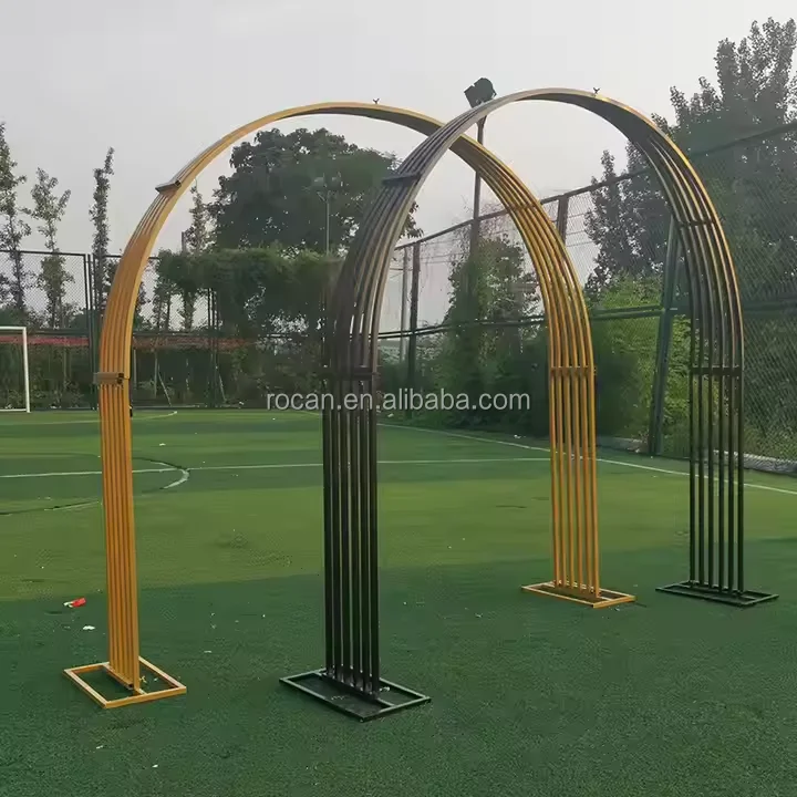 Large Wedding Entrance Arch Gold Wedding Arch White Entrance Arch Wedding Party Events