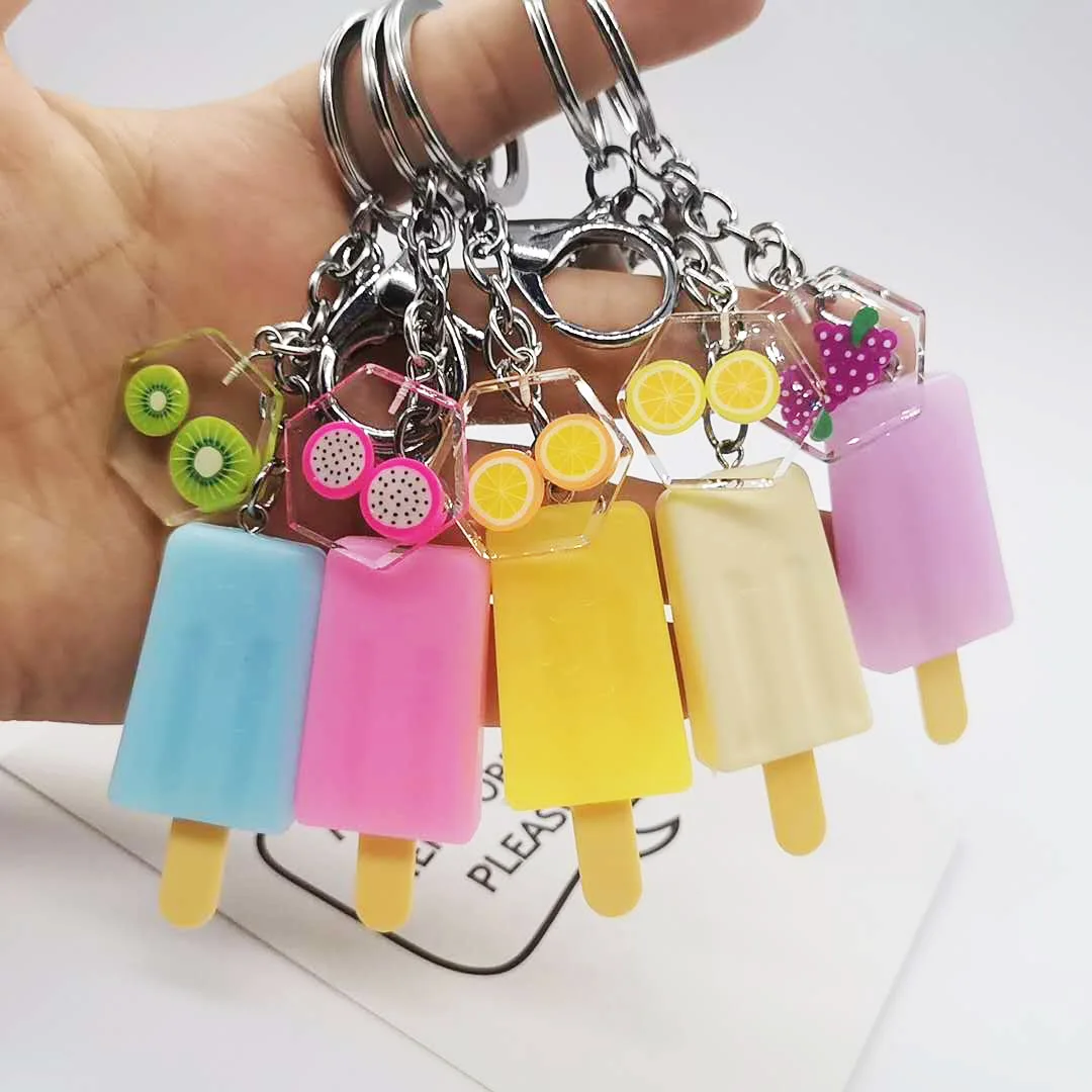 Креативный милый симпатичный леденец в форме мороженого Подвеска из смолы подвеска брелок