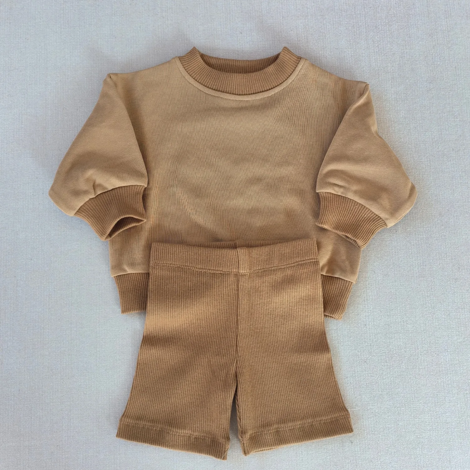 Spring baby boy clothing set new fashion sweatshirt cycling pants suit Nordic style baby top shorts two-piece baby suit lbc