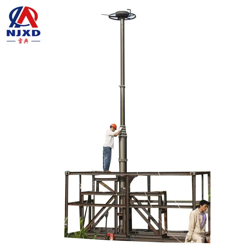 18m military manual aluminum mast pole for antenna