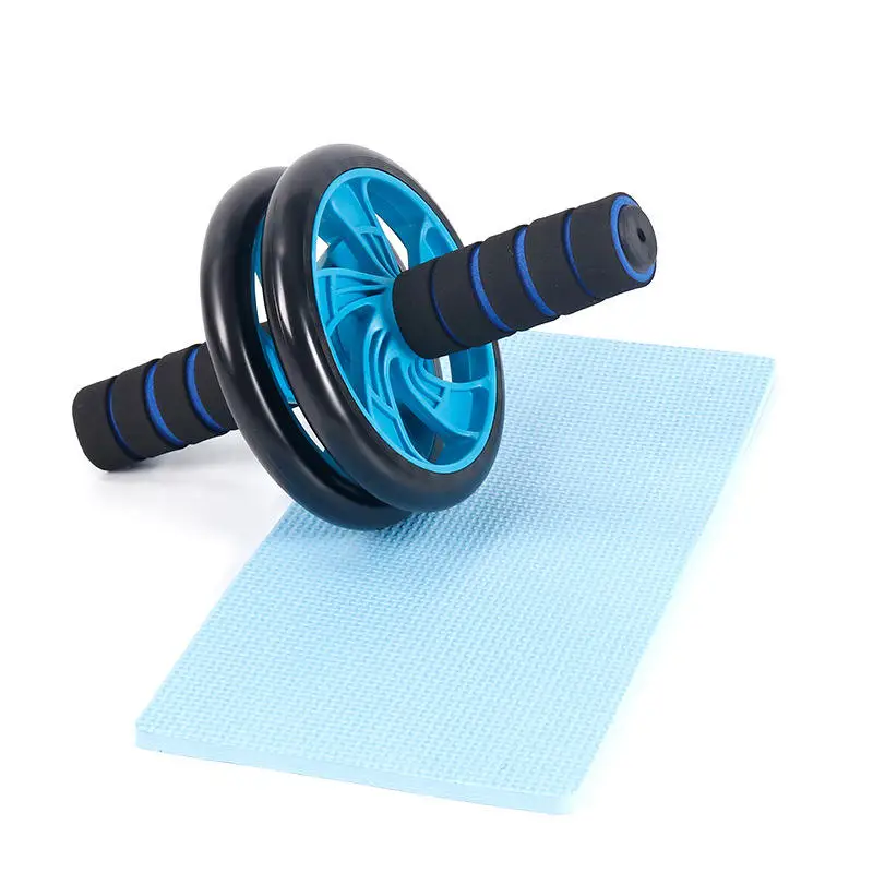 Abdominal core strength training multi functional flat support automatic rebound abdominal wheel roller