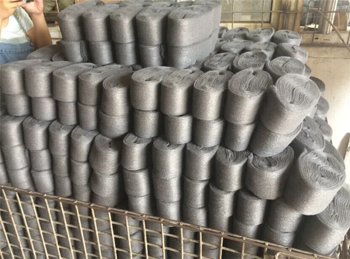 Hot Sale stainless steel wire scourer rolls steel wool scourer 00# 000#