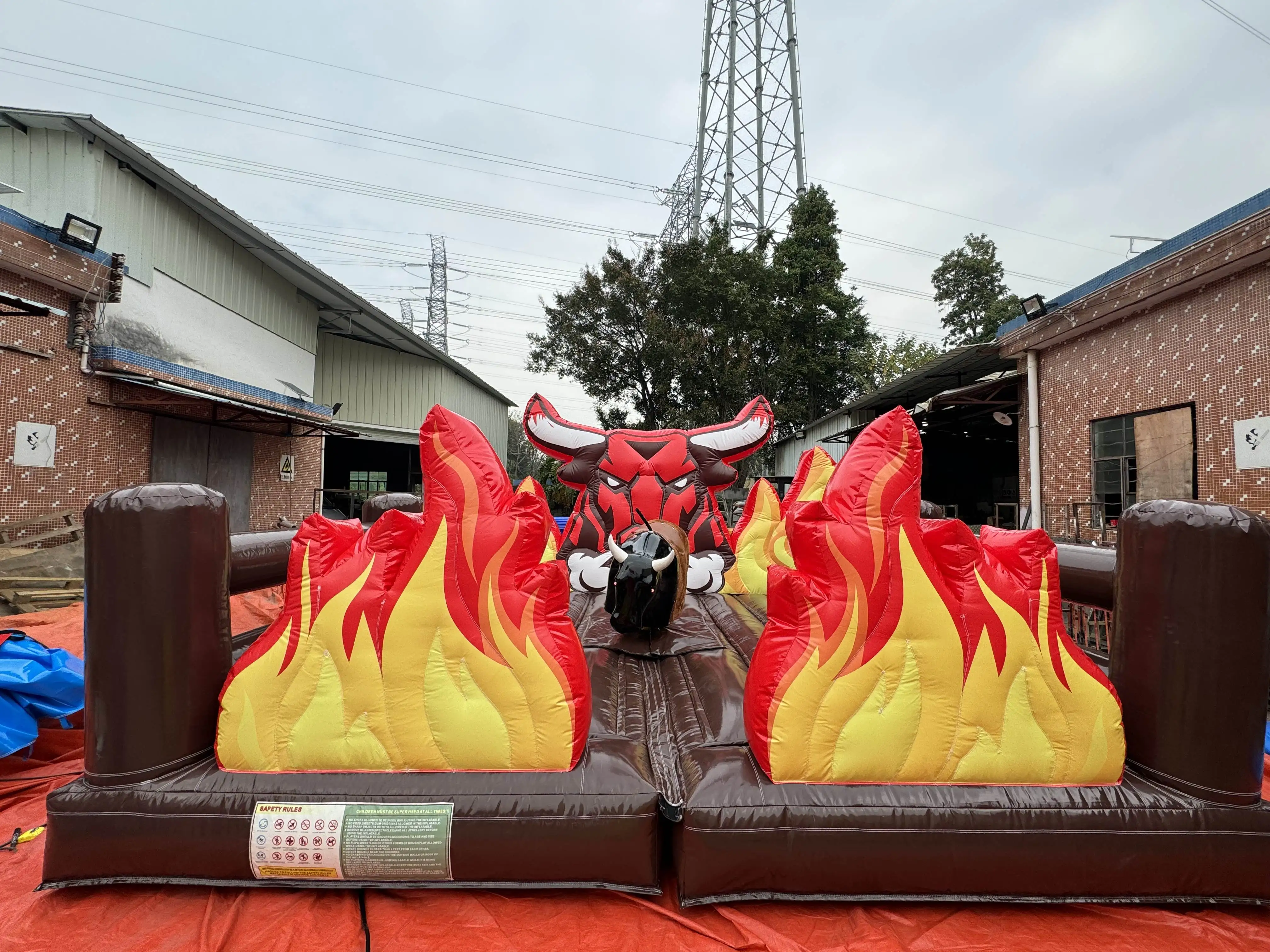 Hot Sale Outdoor Inflatable Rodeo Mechanical Bull Bullfighting Machine Rodeo Bull