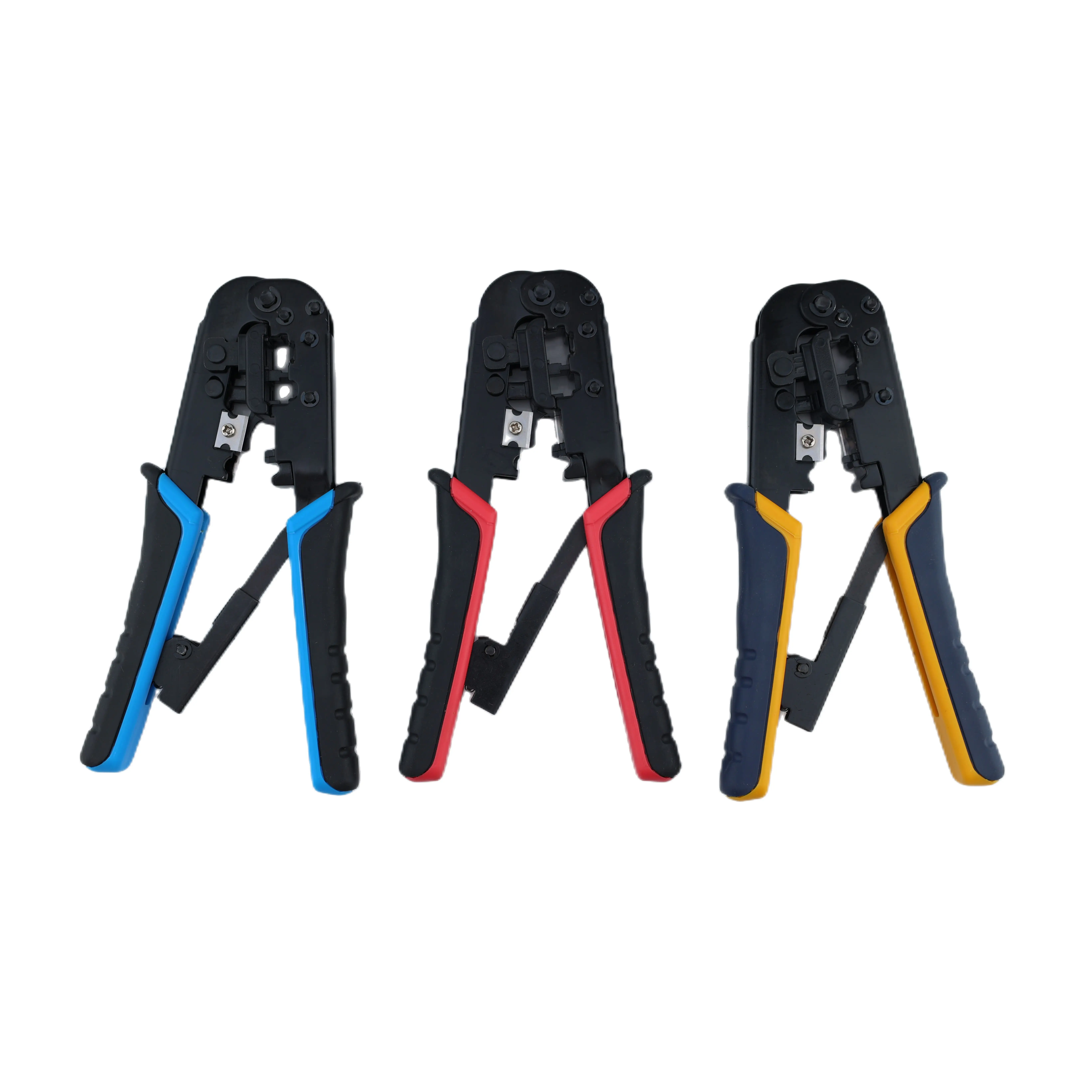 2 Type of Plugs in 1 HT-568 Dual-Modular Crimping Tool For Cuts Strips and Crimps