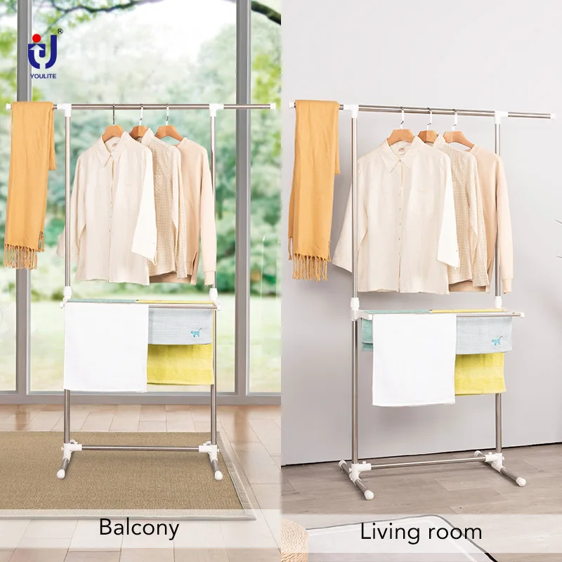 Indoor and outdoor 2 Tier Collapsible Laundry Dryer 3 Layer folding Clothes Drying Rack