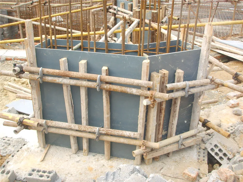 recycled rigid plastic pvc formwork board concrete slab roof formwork