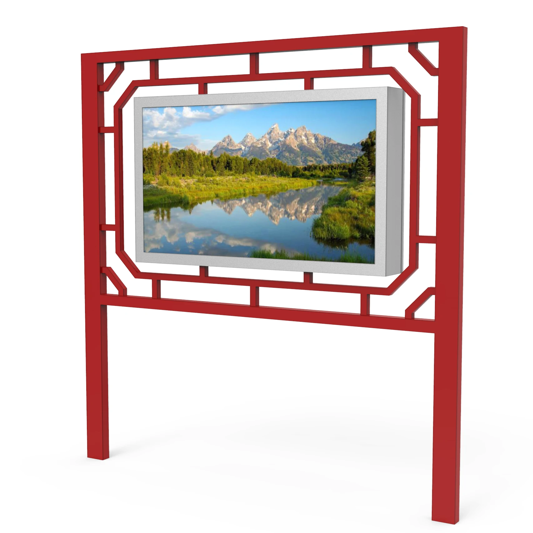 
Large panel outdoor LCD bus digital signage video wall with air conditioner and high brightness display more than 5000 nits 