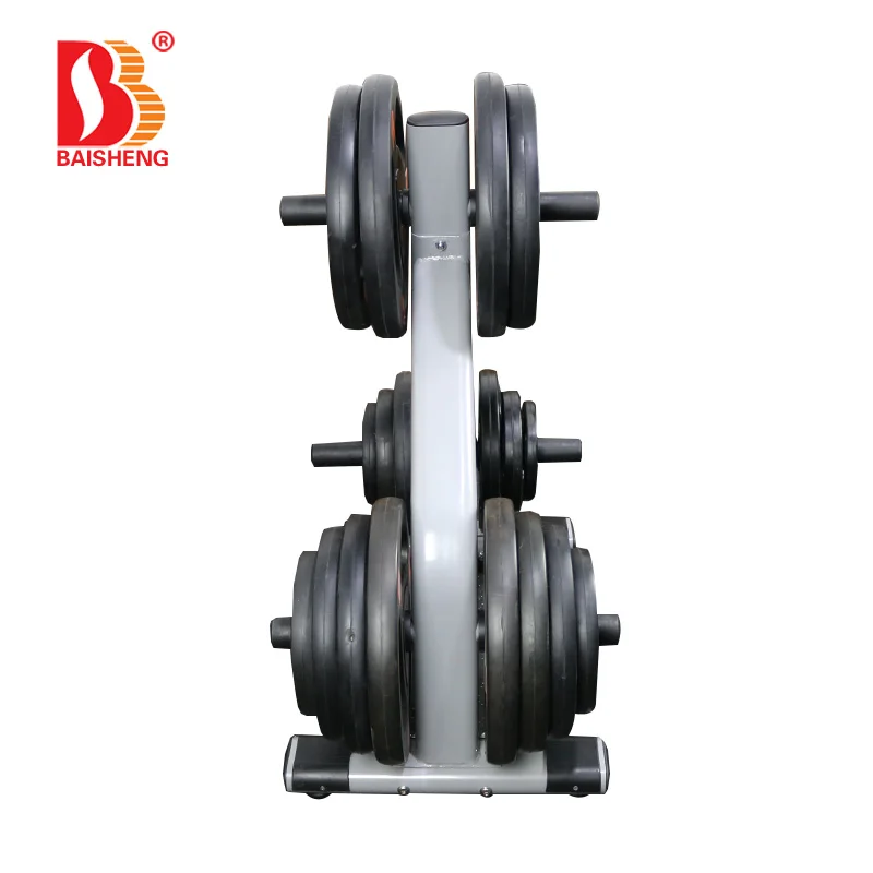
Strength Training Gym Equipment Barbell Weight Plate Rack Standard Weight Tree for Sale 