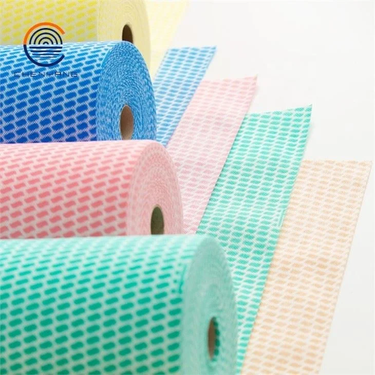 High quality leaf pattern spunlace nonwoven cleaning cloth