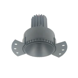 Anti Glare Golden Round Trimless Spotlight Frame for LED Module Light and GU10 MR16 Light