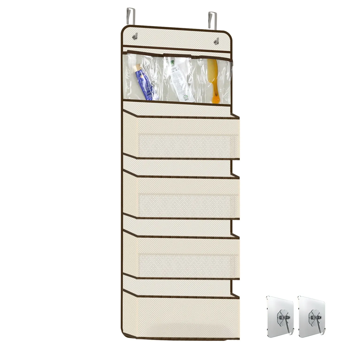 4-Shelf Hanging Shelves Over The Door Organizer Wall Mount Storage