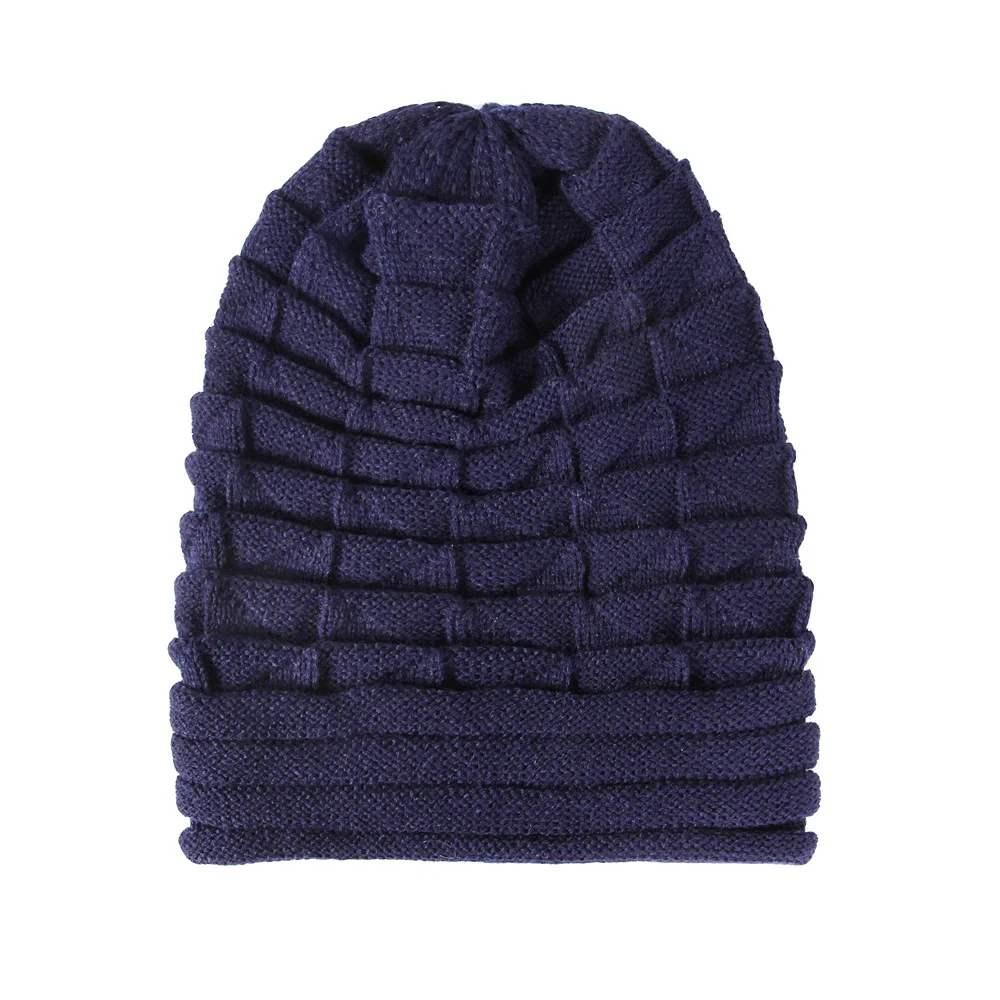 Fashion Women Autumn Winter Outdoor Warm Wool Cap Drape Knit Beanie Hats Woolen Caps Knitted Hat