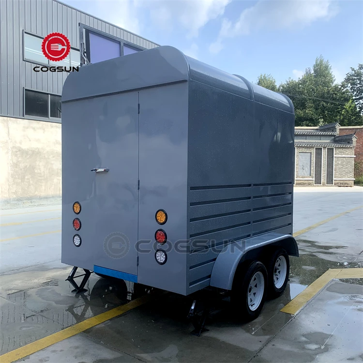 Hot selling Street Mobile Food Cart Fast Food Truck Horse Trailer  Mobile Bar Trailer