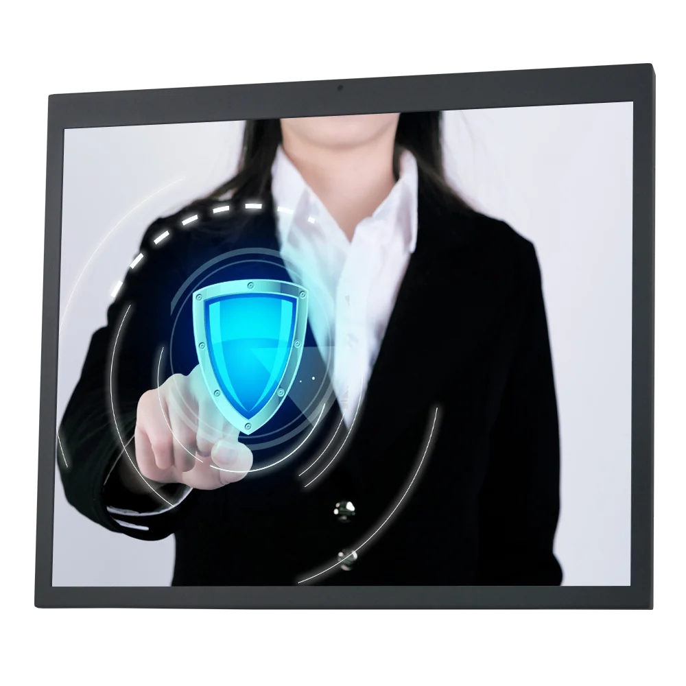 Aluminum Case 19 Inch Industrial Open Frame Resistive Touch Panel All In One Touchscreen PC