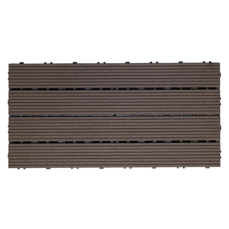 Interlock Wpc Diy Composite Decking Tiles 30x60 Anti-rot Decking For Outdoor