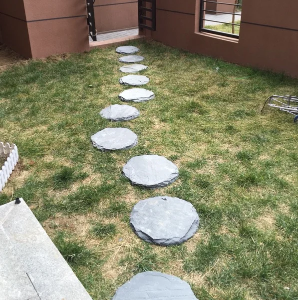 Dia30cm Hotel Round Natural Outdoor Antacid Rustic Slate Rock Prices For Building