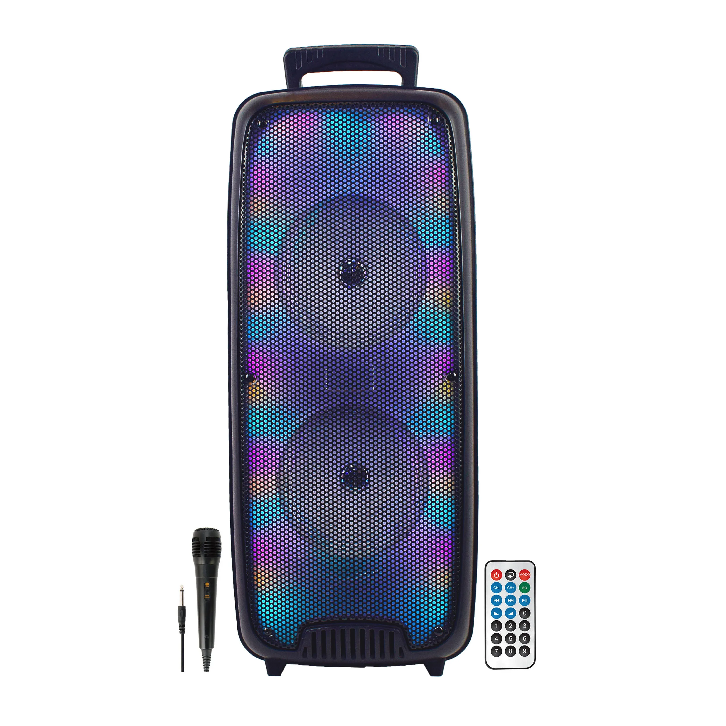 
ailipu alp65214 6.5' Double Amplifiers Professional Loud Superb Sound Portable Versatile Wireless Bt Outdoor Speaker 