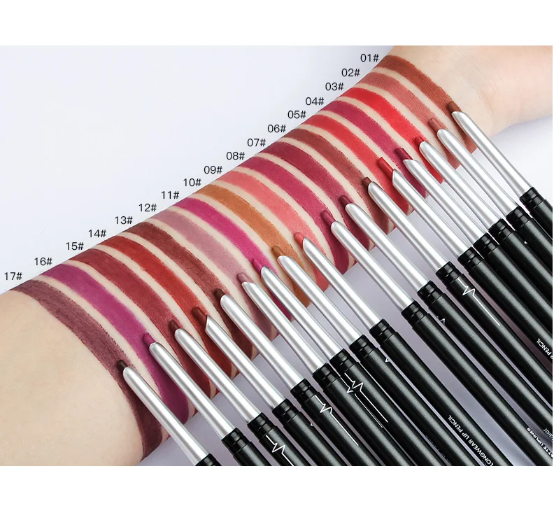  17 видов цветов Matte Waterproof Long Wear Lipiner Makeup оптом подводка для