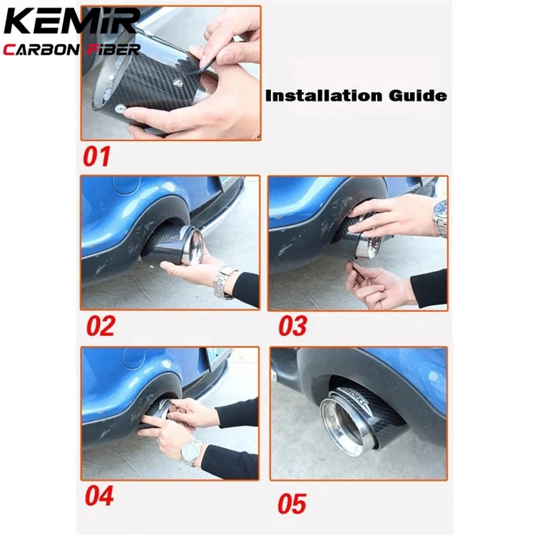 Carbon Fiber Mini JCW Style exhaust tailpipe tip For MINI All series R55 R56 R57 R58 R59 R60 R61 F54 F55 F56 F57 F60